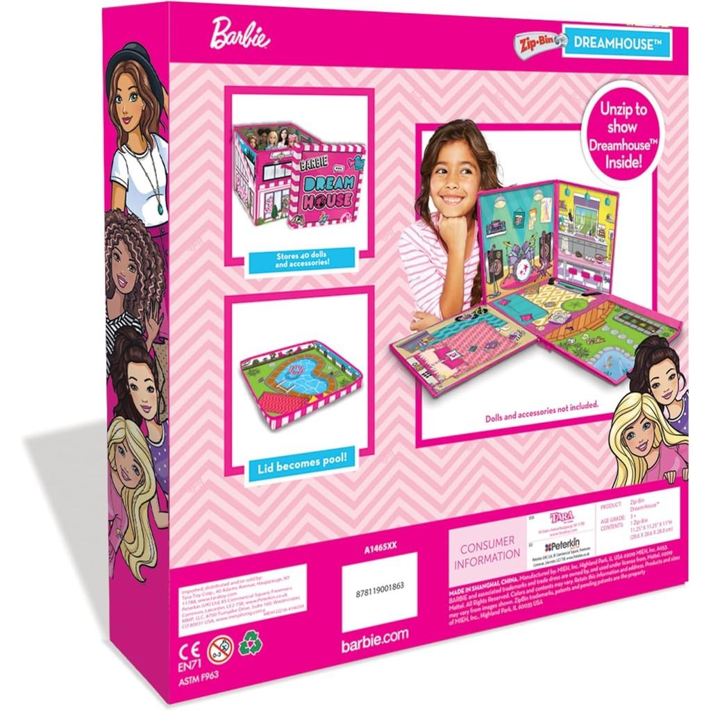 Barbie ZipBin 40 Doll Dream House Toy Box & Playmat