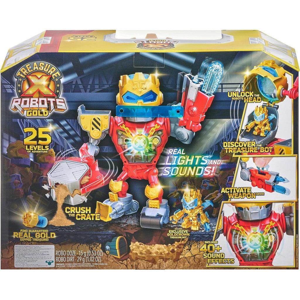 Treasure X Robots Gold - Mega Treasure Bot with Real Lights and Sounds. Repair, Rebuild and Power up!