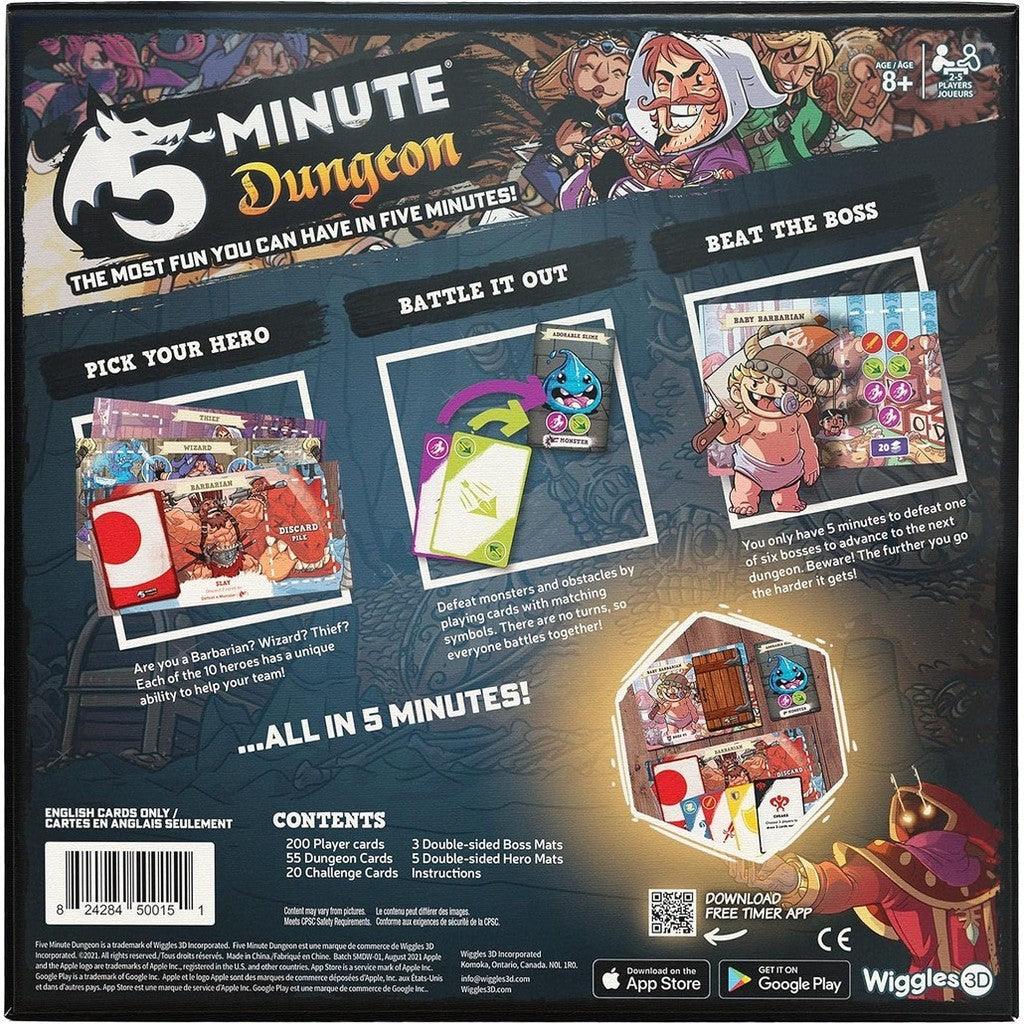 Wiggles 3D 5-Minute Dungeon A Chaotic, Co-Operative, Real-time Card Game|Fast-Paced Board Game|for Families, Ages 8 & up