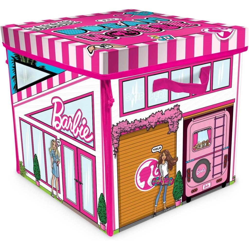 Barbie ZipBin 40 Doll Dream House Toy Box & Playmat