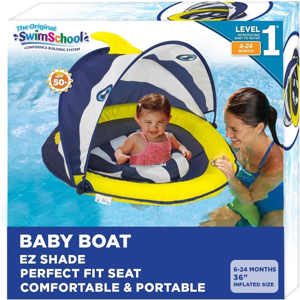 SwimSchool Infant Baby Pool Floats, Free Swimming, Super Buoyant – Ages 6-24 Months – Multiple Colors/Styles