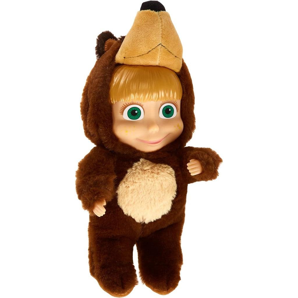 Masha and the Bear 2 in 1 Plush Doll in Bear Costume Toys for Kids, Ages 3+, 9.8 inches