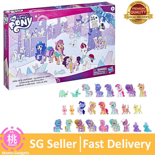 My Little Pony:A New Generation Movie Snow Party Countdown Advent Calendar-25 Surprise Pieces, Including 16 Pony Figures