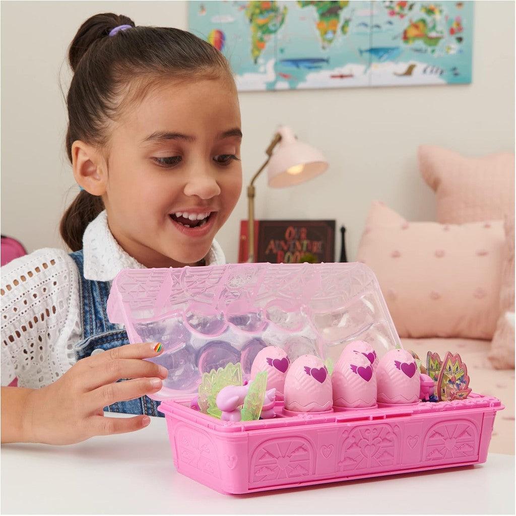 Hatchimals CollEGGtibles, Rainbow-cation Wolf Family Carton with Surprise Playset