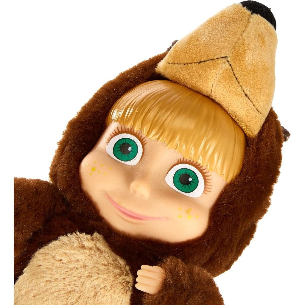 Masha and the Bear 2 in 1 Plush Doll in Bear Costume Toys for Kids, Ages 3+, 9.8 inches