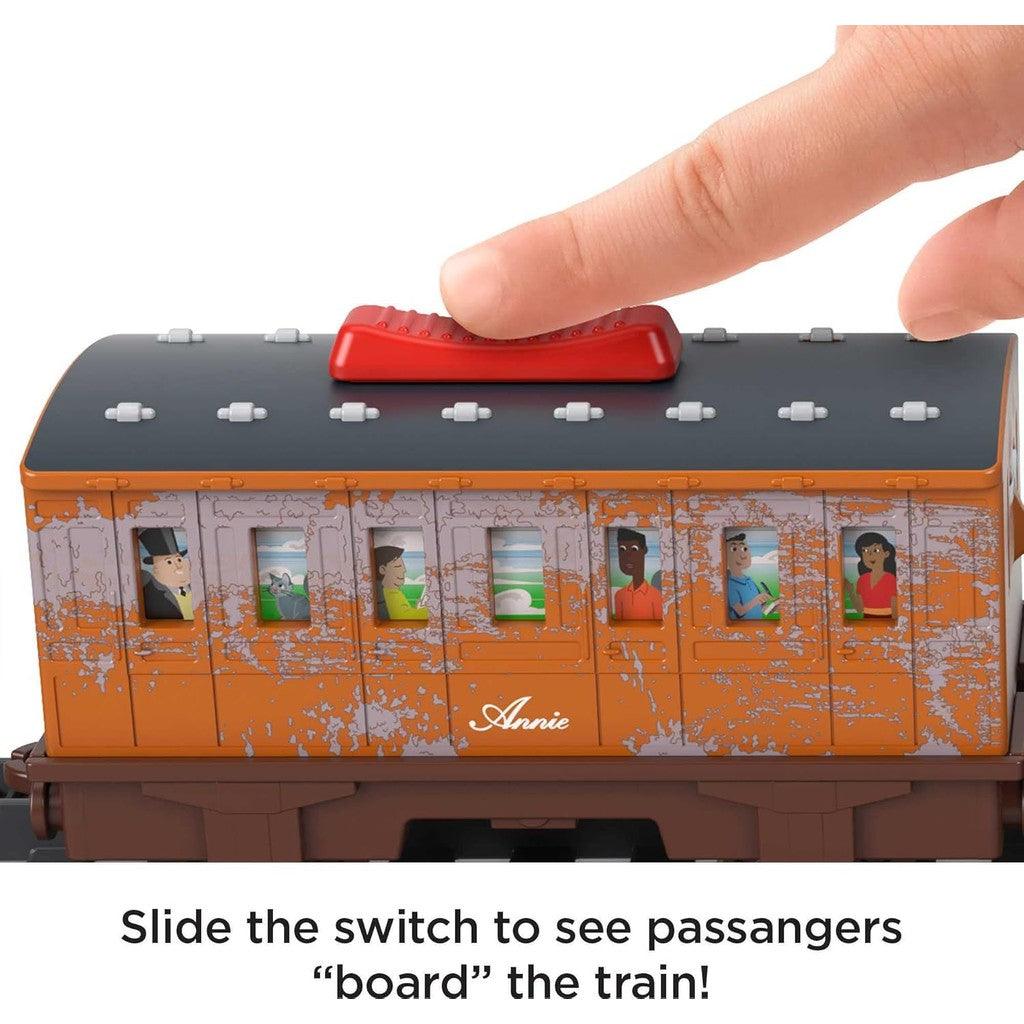 Thomas & Friends Motorized Toy Train Talking Thomas / Gordon Engine with Sounds Phrases & Passenger Cars