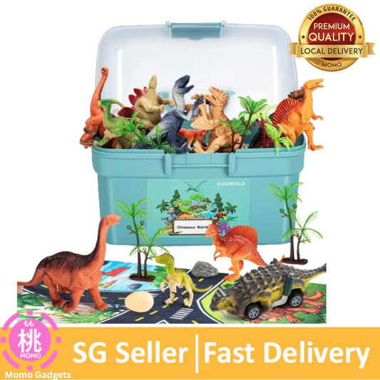 Kiddiworld Dinosaur Toys for 3 4 5 Year Old Boys Gifts, Dinosaurs Toys for Kids 3-5-7, Dino Figures Activity Play Mat