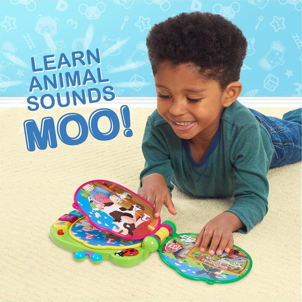 CoComelon Learning Book Interactive Toy for Toddlers, 3 Learning Modes, Music, 50 Learning Phrases