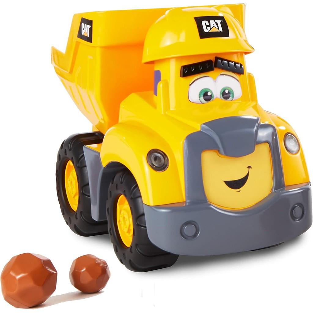 CAT Construction Toys, Front Loader Toy - Interactive Forward & Back Motion, Lights & Sounds, Animated Face
