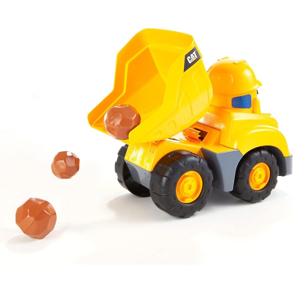 CAT Construction Toys, Front Loader Toy - Interactive Forward & Back Motion, Lights & Sounds, Animated Face