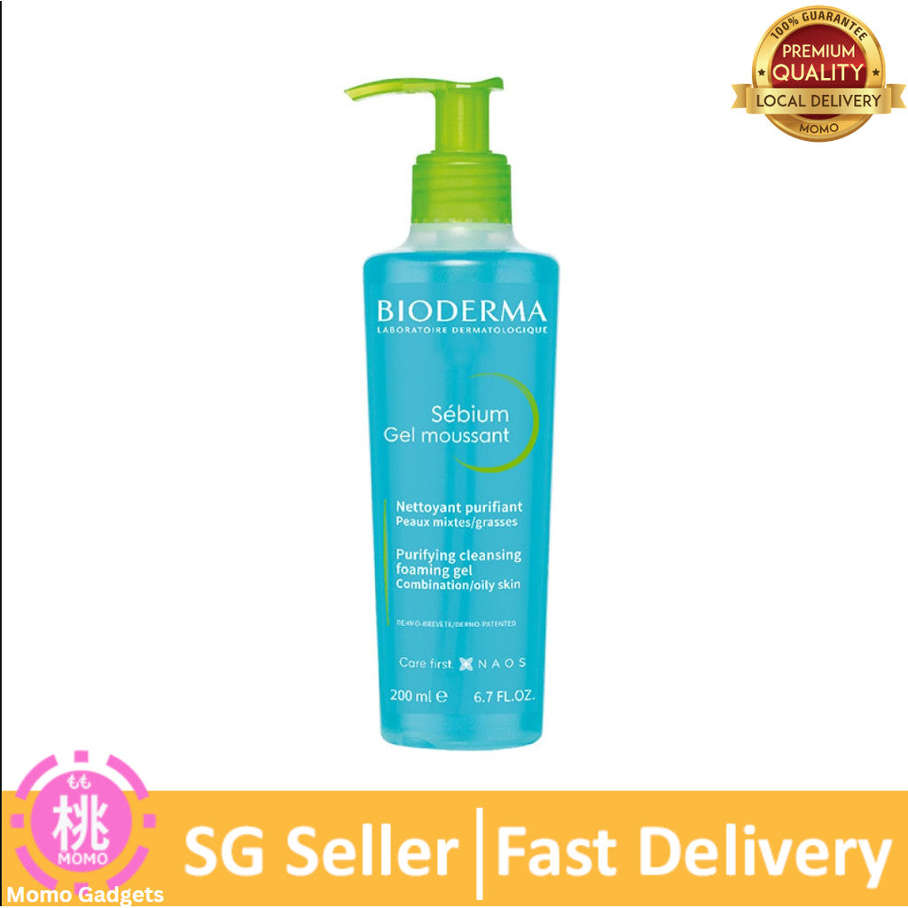 Bioderma Face Cleanser - Makeup Removing Cleanser - Skin Purifying - Face Wash for Combination to Oily Skin