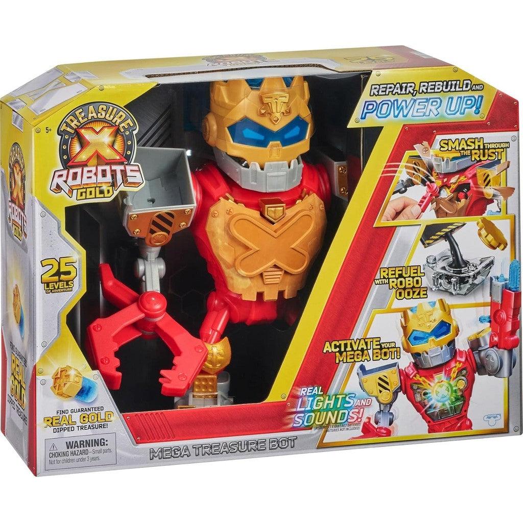 Treasure X Robots Gold - Mega Treasure Bot with Real Lights and Sounds. Repair, Rebuild and Power up!