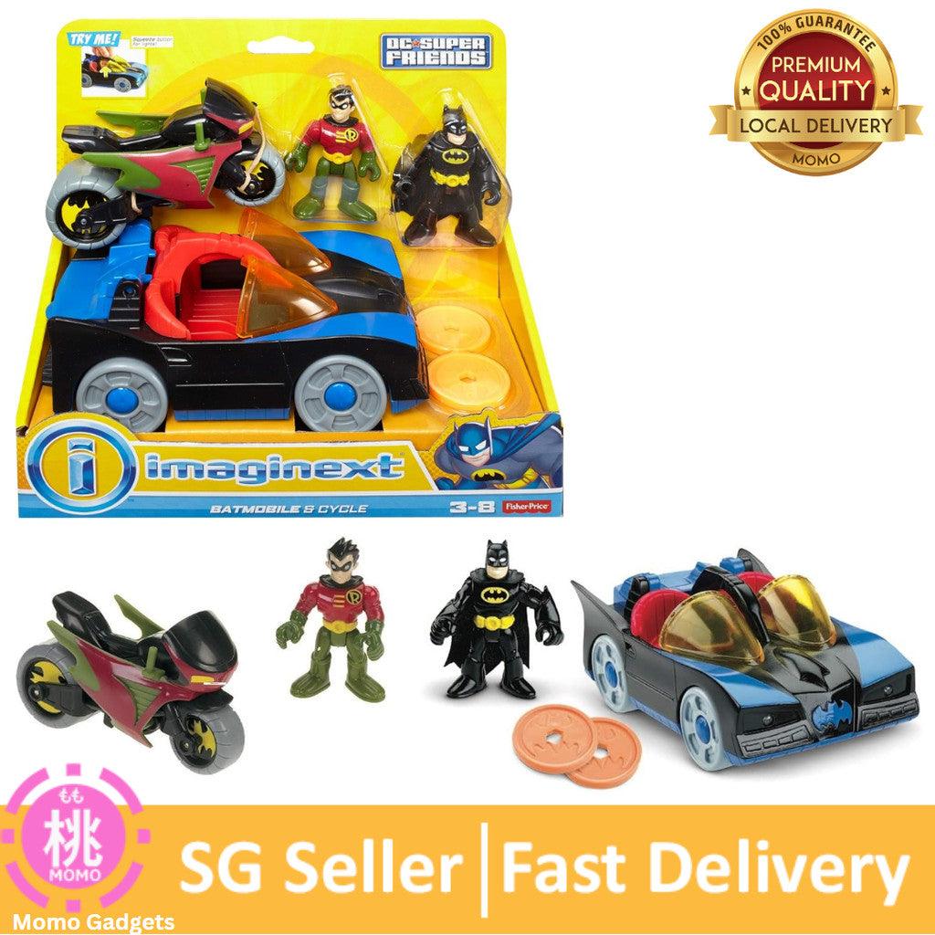 Fisher-Price Imaginext DC Super Friends Preschool Toy Batman Batmobile & Cycle Vehicle Set