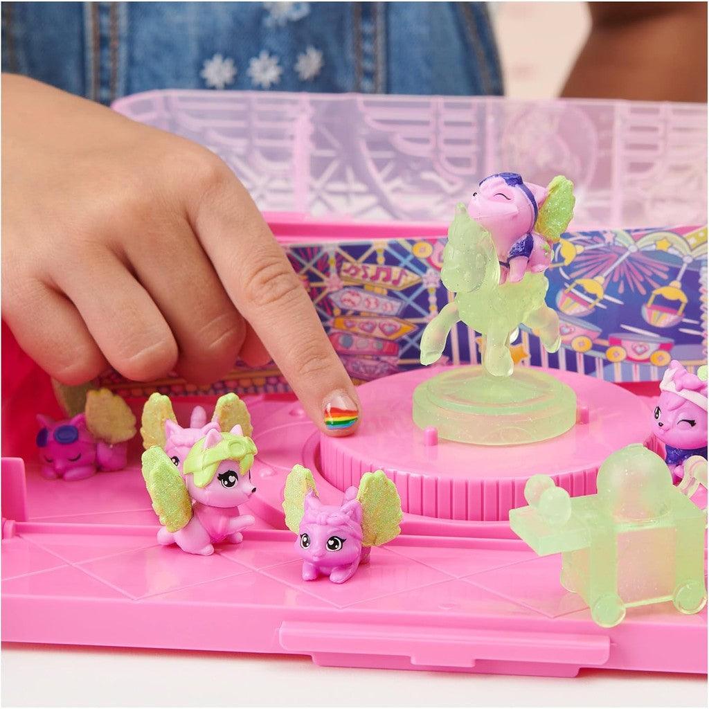 Hatchimals CollEGGtibles, Rainbow-cation Wolf Family Carton with Surprise Playset