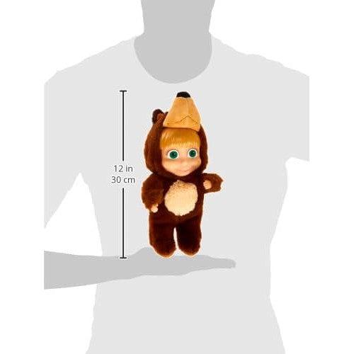 Masha and the Bear 2 in 1 Plush Doll in Bear Costume Toys for Kids, Ages 3+, 9.8 inches