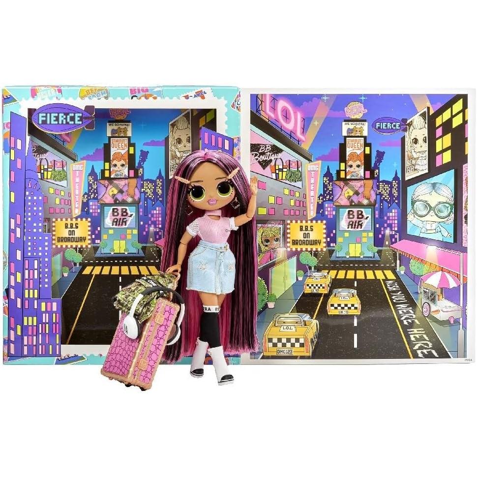L.O.L. Surprise!OMG World Travel Fashion Doll with 15 Surprises Including Outfit,Travel Accessories and Reusable Playset