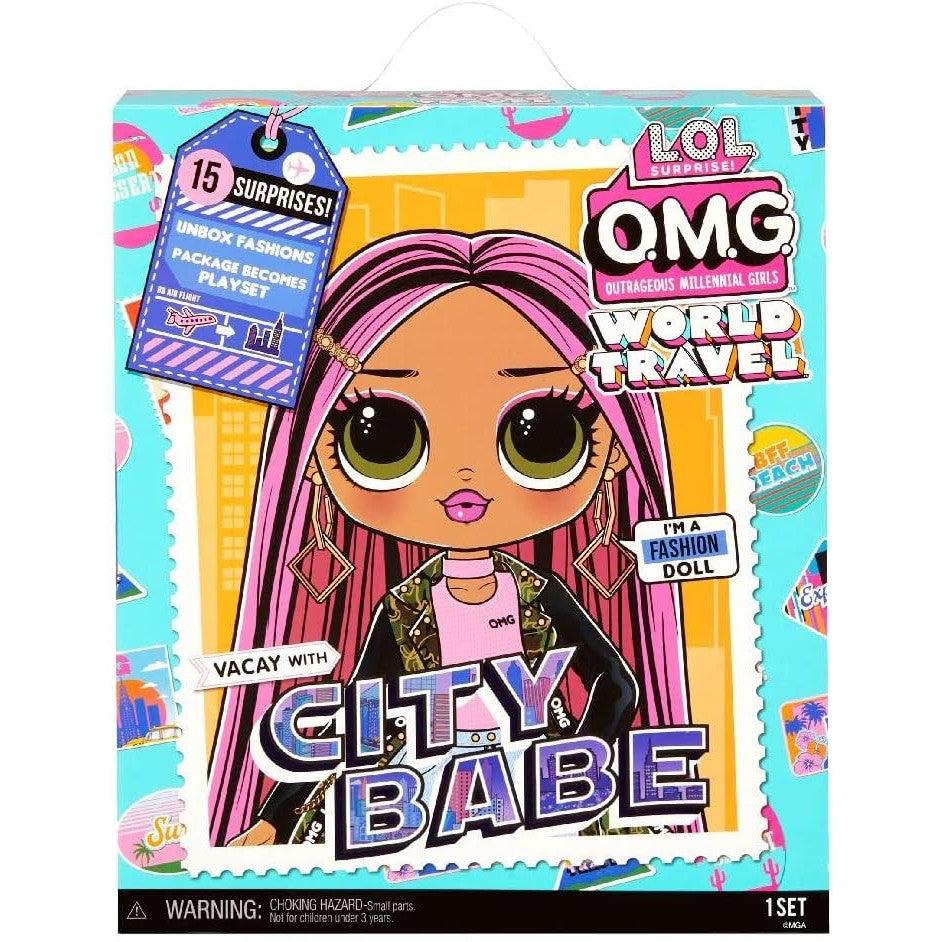 L.O.L. Surprise!OMG World Travel Fashion Doll with 15 Surprises Including Outfit,Travel Accessories and Reusable Playset