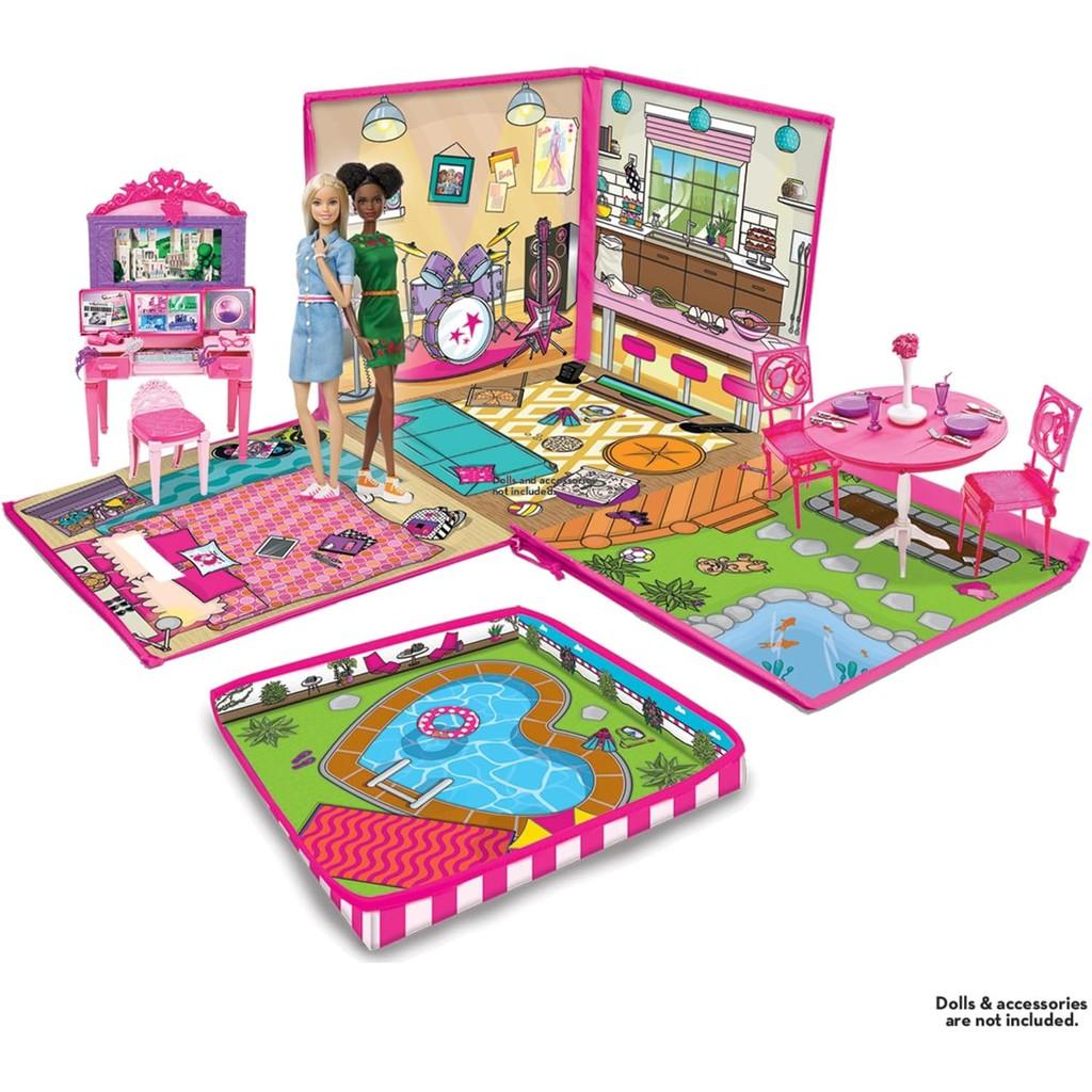 Barbie ZipBin 40 Doll Dream House Toy Box & Playmat