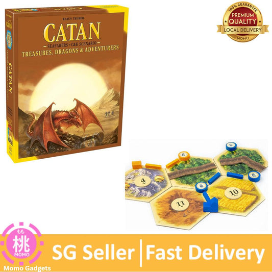 CATAN Treasures, Dragons and Adventurers Scenario Expansion-Strategy Board Game, Family Game for Kids & Adults, Ages 12+