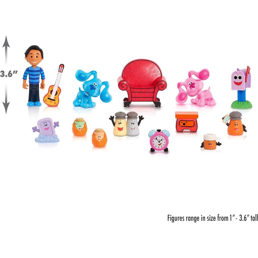 Just Play Blue's Clues & You! Deluxe Play-Along Friends Set, 14-Piece Figure Set, Kids Toys for Ages 3 Up