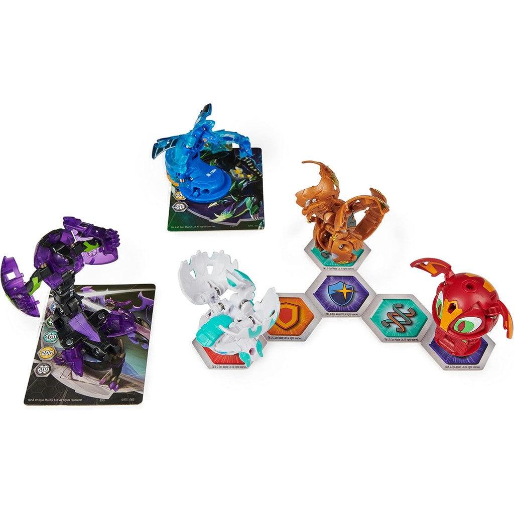 Bakugan Geogan Brawler 5-Pack,Exclusive Mutasect and Viperagon Geogan and 3 Collectible Action Figures,Kids Toys for Boy