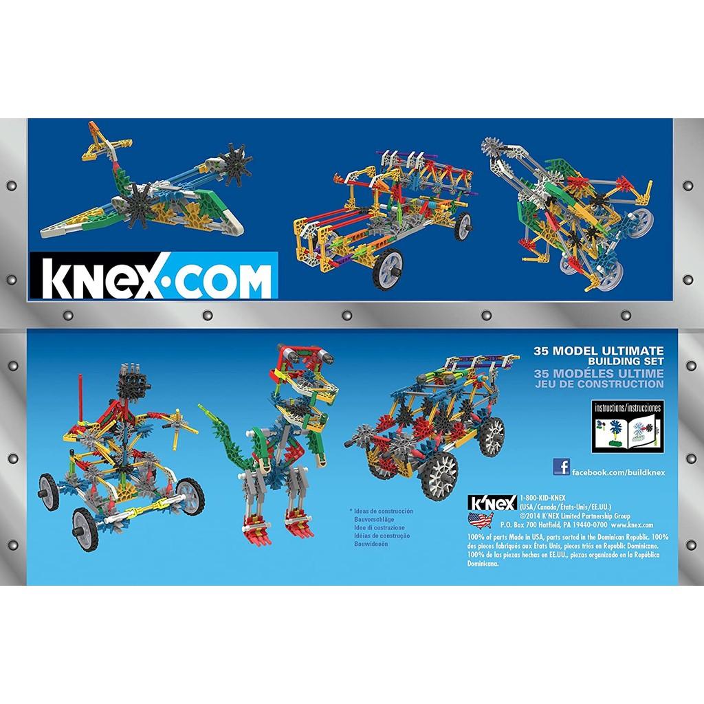 K’Nex Knex – 35 Model Building Set – 480 Pieces – For Ages 7+ Construction Education Toy