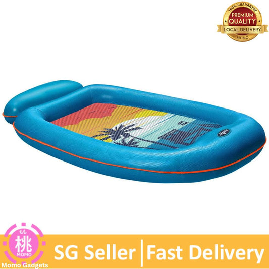 Aqua Comfort Pool Float Lounge – Inflatable Pool Floats for Adults with Headrest & Footrest