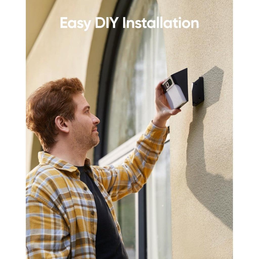 eufy Security Solar Wall Light Cam S120, Solar Security Cameras Wireless Outdoor, 2K Camera,No Monthly Fee