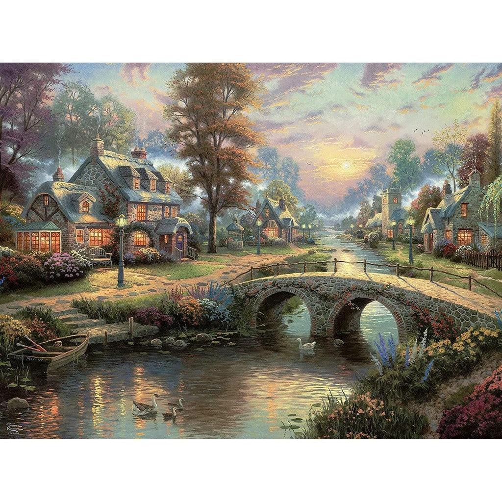 Ceaco - 8 in 1 Multipack - Thomas Kinkade - (2)Round 300 Piece, (4)550 Piece, (1)750 Piece (1)1000 Piece Jigsaw Puzzles