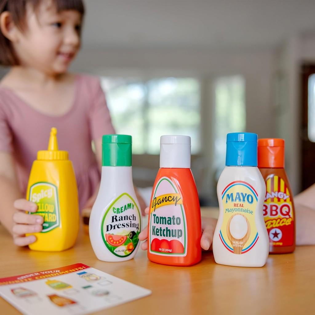 Melissa & Doug 5-Piece Favorite Condiments Play Food Set