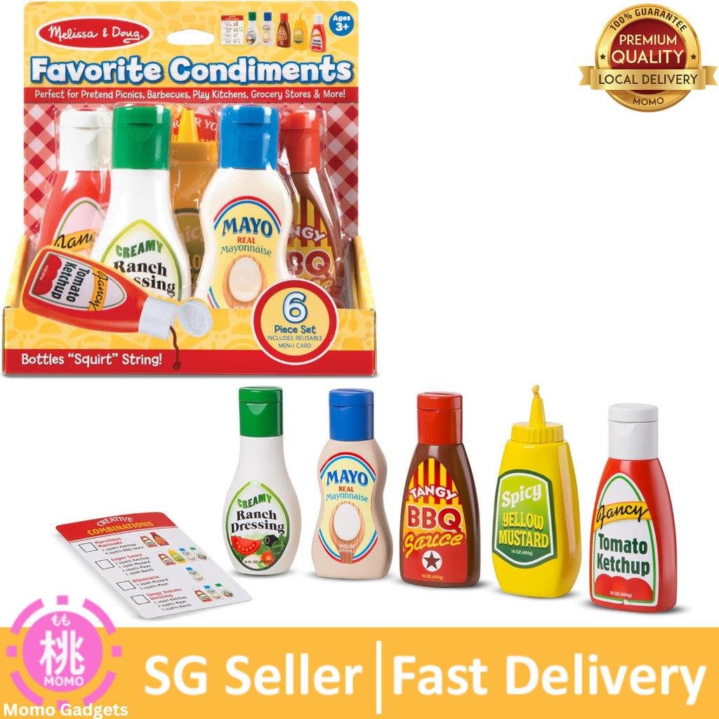 Melissa & Doug 5-Piece Favorite Condiments Play Food Set
