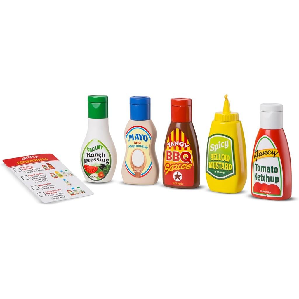 Melissa & Doug 5-Piece Favorite Condiments Play Food Set