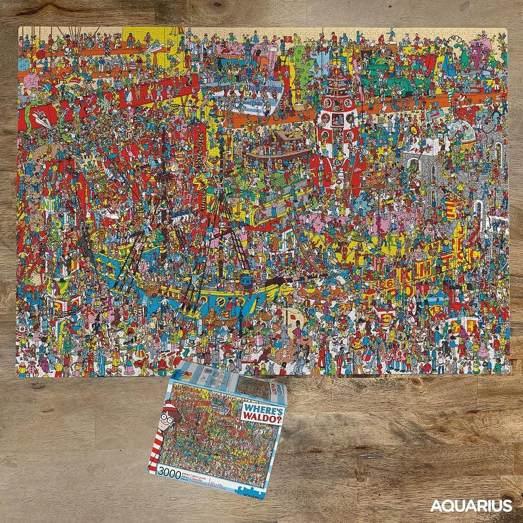 Aquarius Where's Waldo (3000 Piece Jigsaw Puzzle) - Officially Licensed Where's Waldo Merchandise & Collectibles