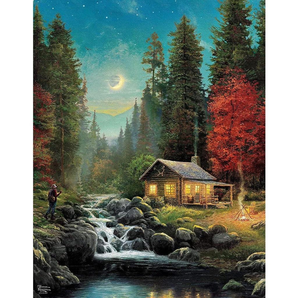 Ceaco - 8 in 1 Multipack - Thomas Kinkade - (2)Round 300 Piece, (4)550 Piece, (1)750 Piece (1)1000 Piece Jigsaw Puzzles