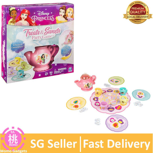 Disney Princess Treats & Sweets Party Board Game, for Kids and Families Ages 4 and up