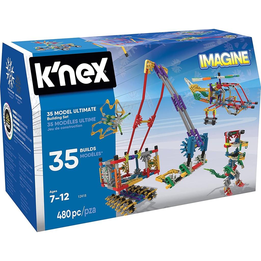 K’Nex Knex – 35 Model Building Set – 480 Pieces – For Ages 7+ Construction Education Toy