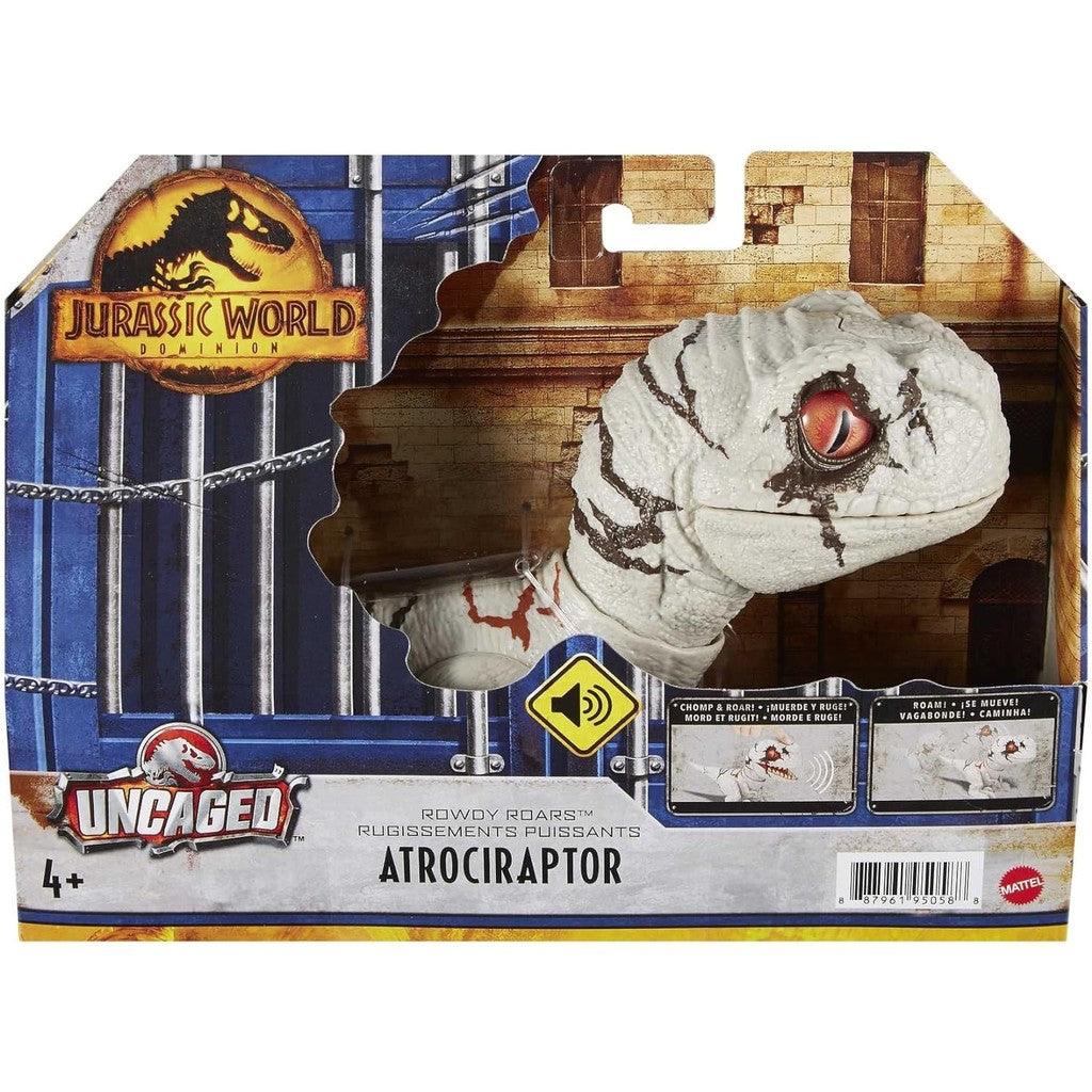 Mattel Jurassic World Dominion Uncaged Rowdy Roars Atrociraptor Beta Dinosaur Action Figure