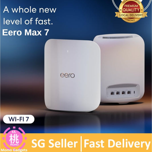 Amazon eero Max 7 mesh wifi router (newest model) wifi 7-Wireless speeds up to 4.3 Gbps, Coverage up to 5,000 sq. ft.