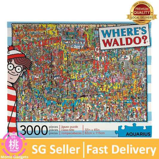 Aquarius Where's Waldo (3000 Piece Jigsaw Puzzle) - Officially Licensed Where's Waldo Merchandise & Collectibles