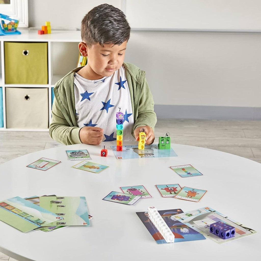 MathLink Cubes Numberblocks 1-10/11-20 Activity Set, 30 Preschool Learning Activities, Counting Blocks, Linking Cubes