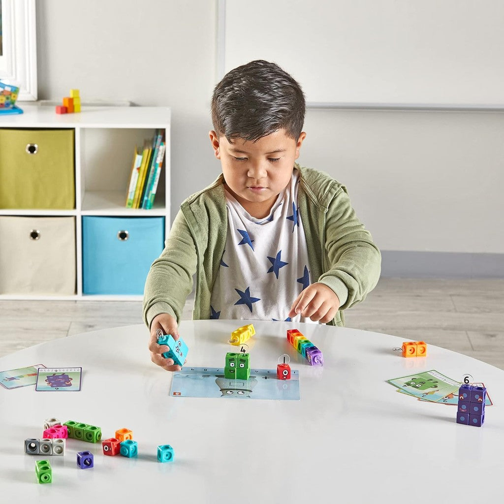 MathLink Cubes Numberblocks 1-10/11-20 Activity Set, 30 Preschool Learning Activities, Counting Blocks, Linking Cubes