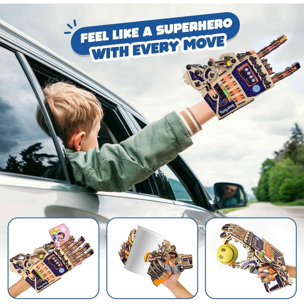 Smartivity DIY Robotic Mechanical Hand STEM Toy for Kids 8-14 Years Old | Parents Choice Award Winner
