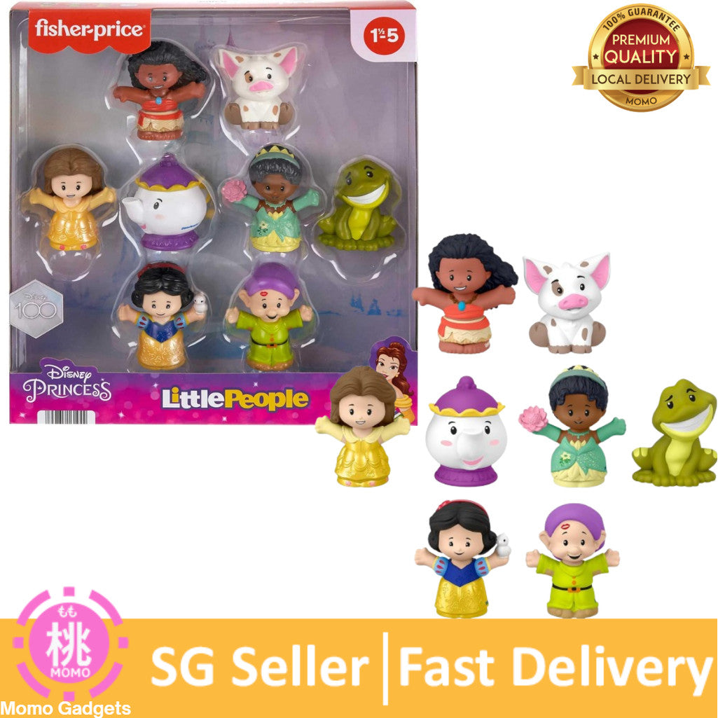 Fisher-Price Little People Toddler Toys Disney Princess Story Duos 8-Piece Figure Set