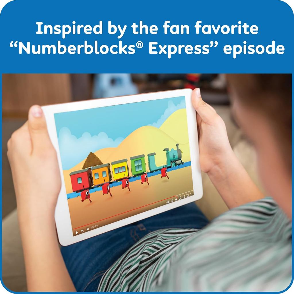 Numberblocks Express Train MathLink Cubes Activity Set, Preschool Learning Activities, Train Toy, Counting Blocks