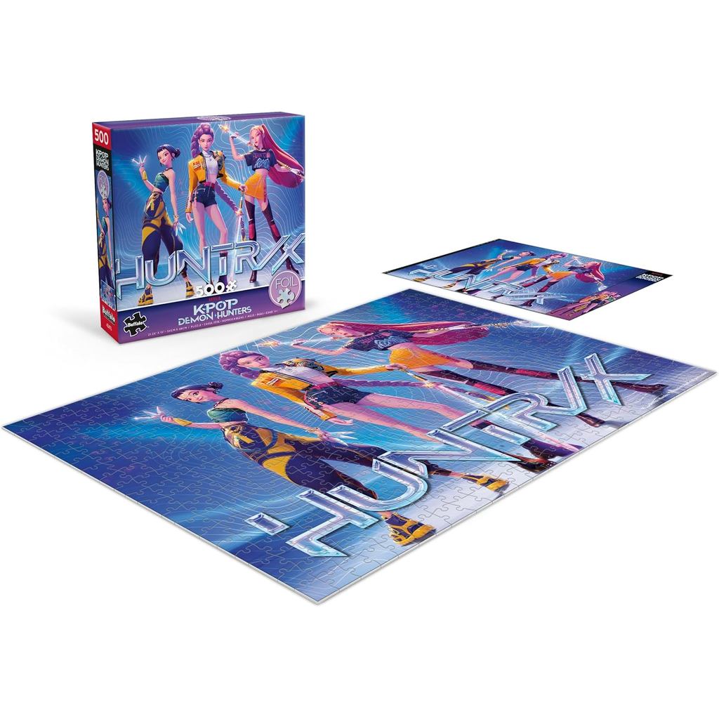 Buffalo Games – for The Fans 500 Piece Kpop Demon Hunters Foil Jigsaw Puzzle - Colorful Puzzles for Adults