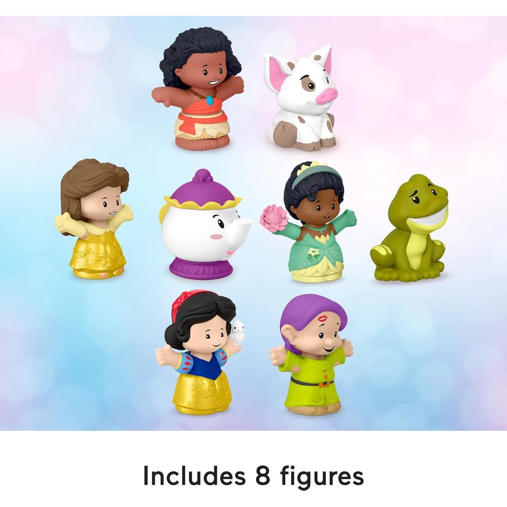 Fisher-Price Little People Toddler Toys Disney Princess Story Duos 8-Piece Figure Set