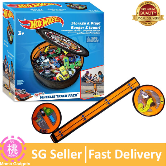 Hot Wheels Tara Toy: ZipBin Wheelie Track Pack - Unzips Into A Racetrack Mat