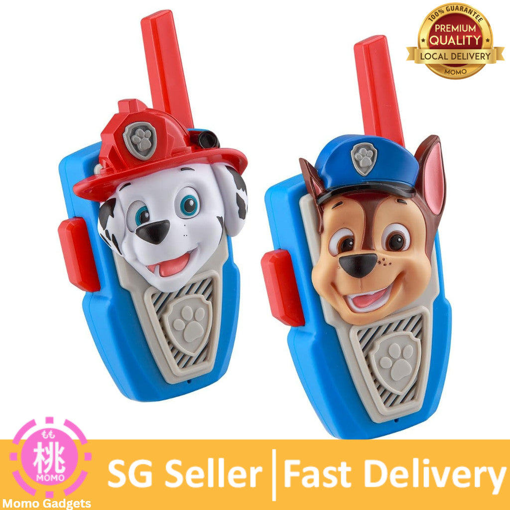 eKids Paw Patrol Toy Walkie Talkies for Kids, Static Free and Extended Range Indoor and Outdoor Toys