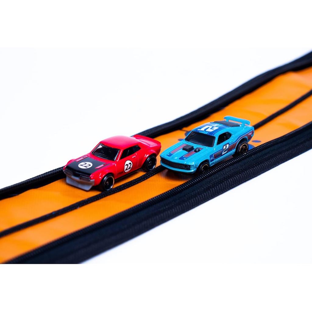 Hot Wheels Tara Toy: ZipBin Wheelie Track Pack - Unzips Into A Racetrack Mat
