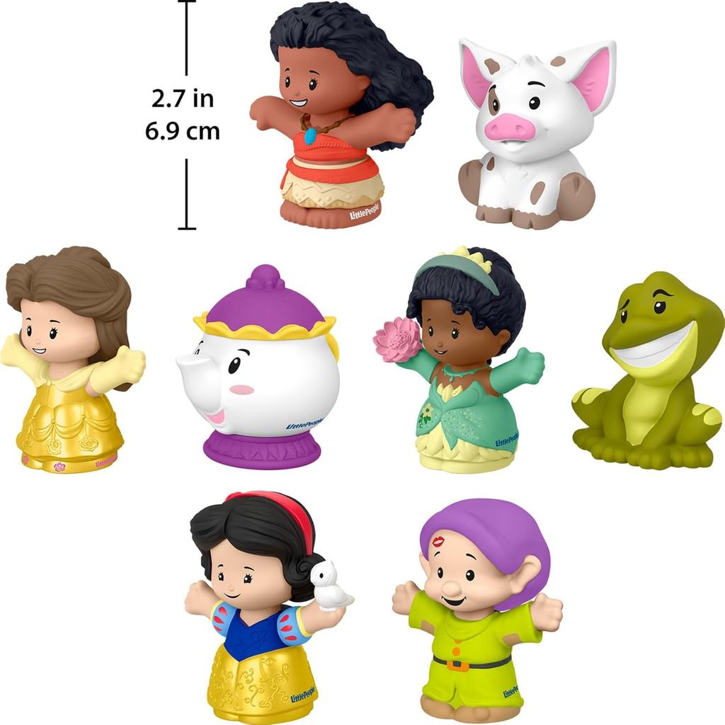 Fisher-Price Little People Toddler Toys Disney Princess Story Duos 8-Piece Figure Set